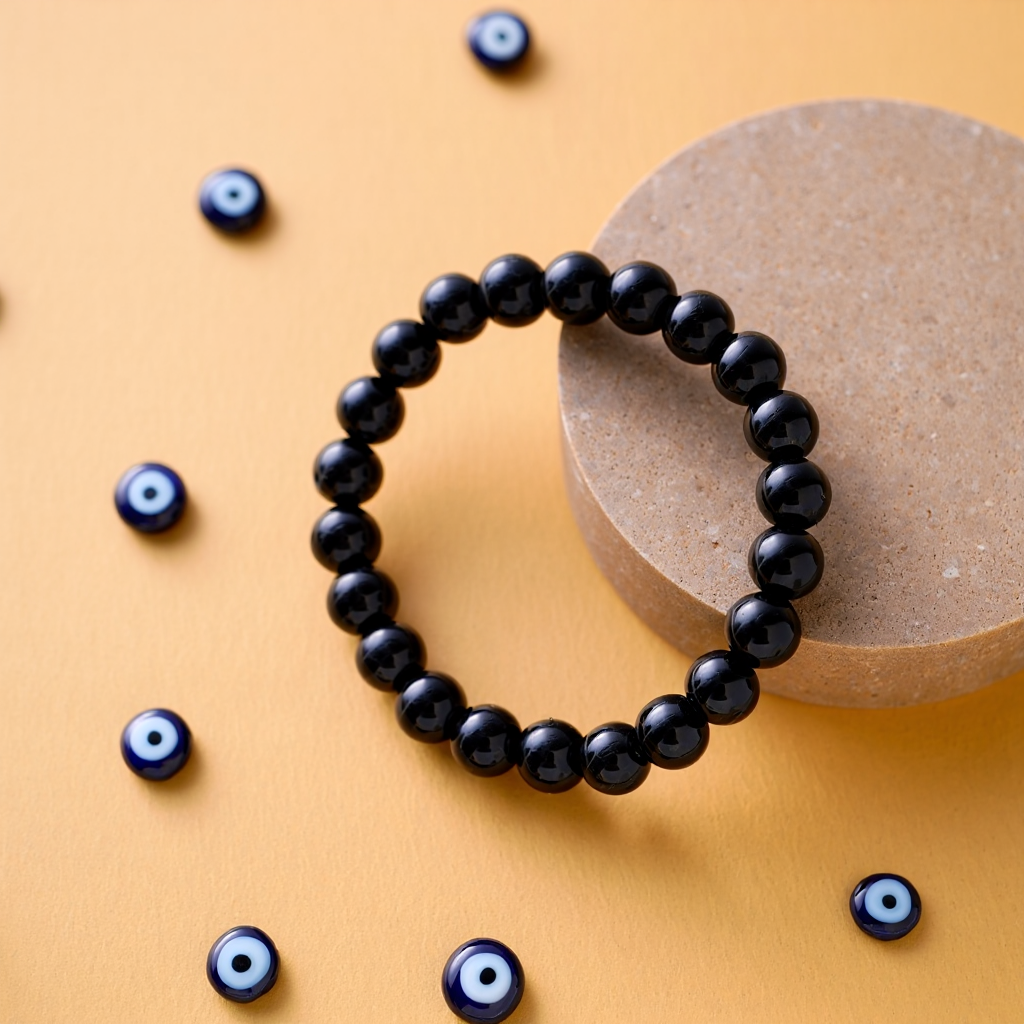 Protect from Psyhic attacks & Negative Engery: Black Tourmaline Bracelet