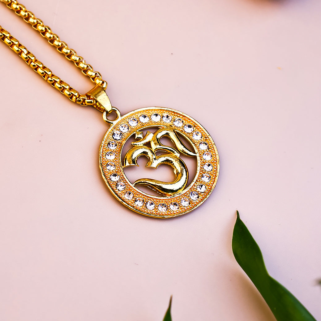 Om Diamond Pendant