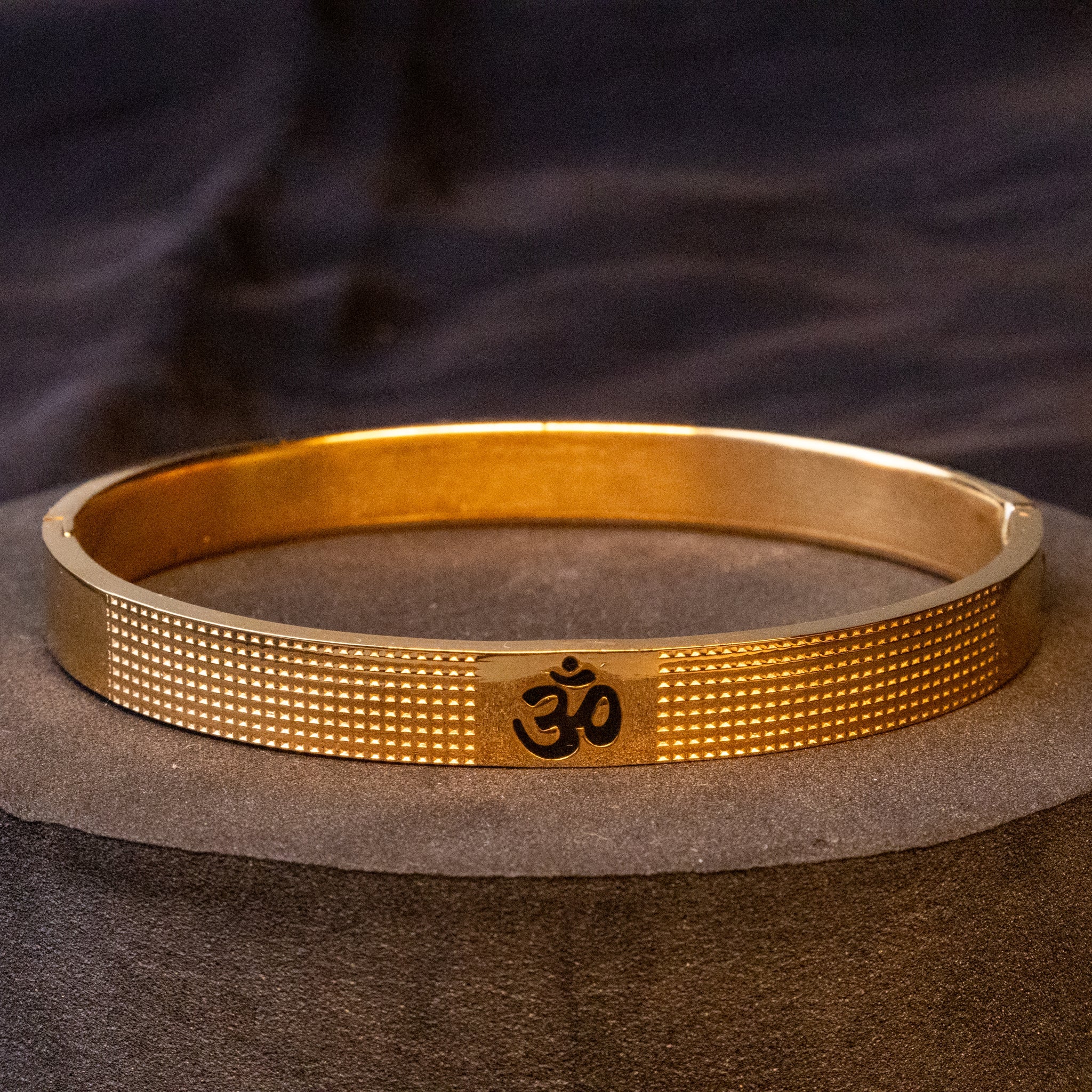 Om Shanti Kada (IGP Gold Plating)