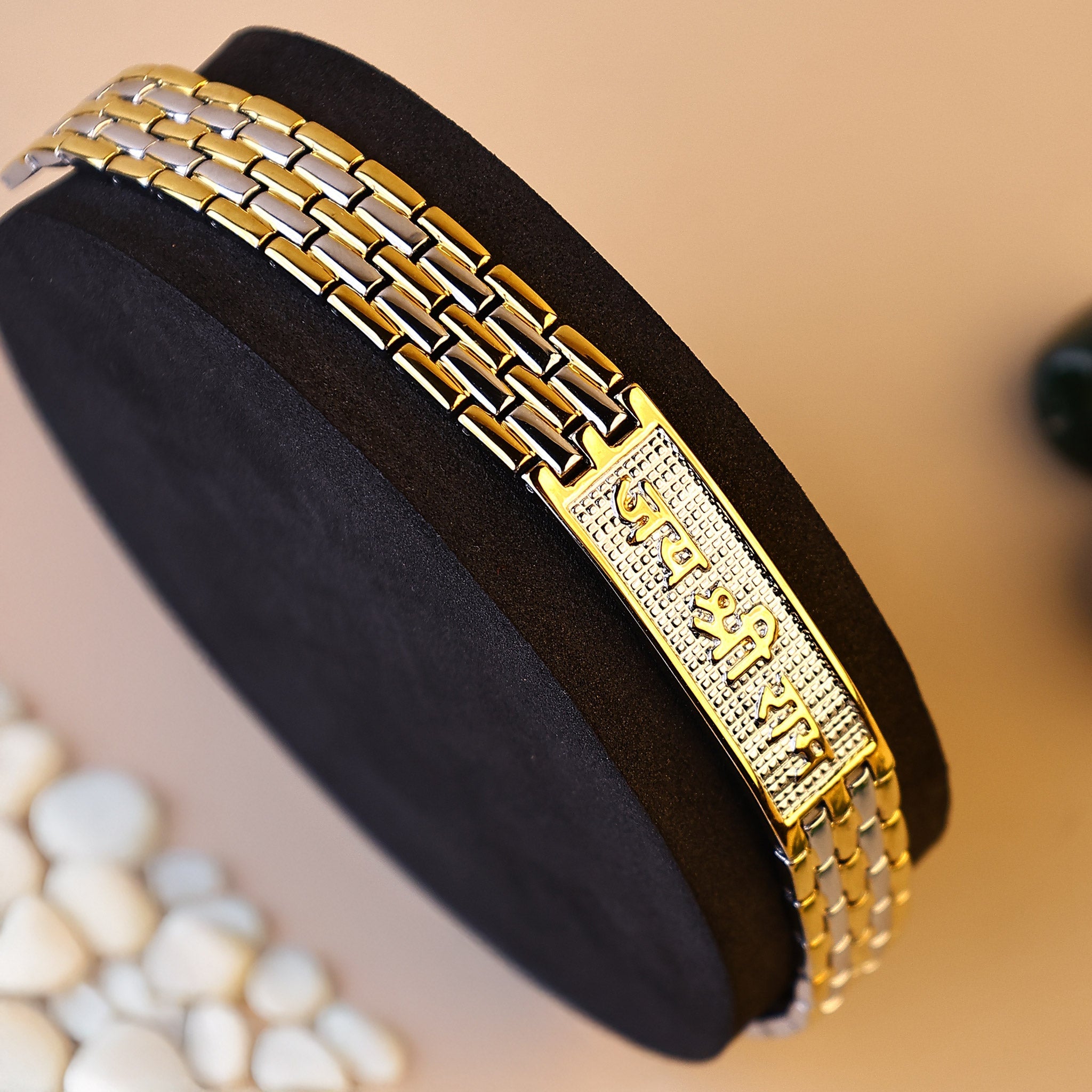 Jai Shree Ram: IGP Gold & Silver Plating Bracelet