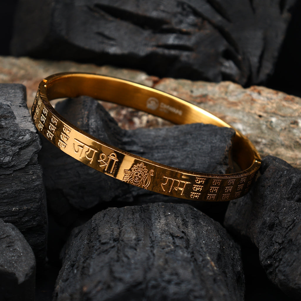 Jai Shree Ram Kada (IGP Gold Plating)