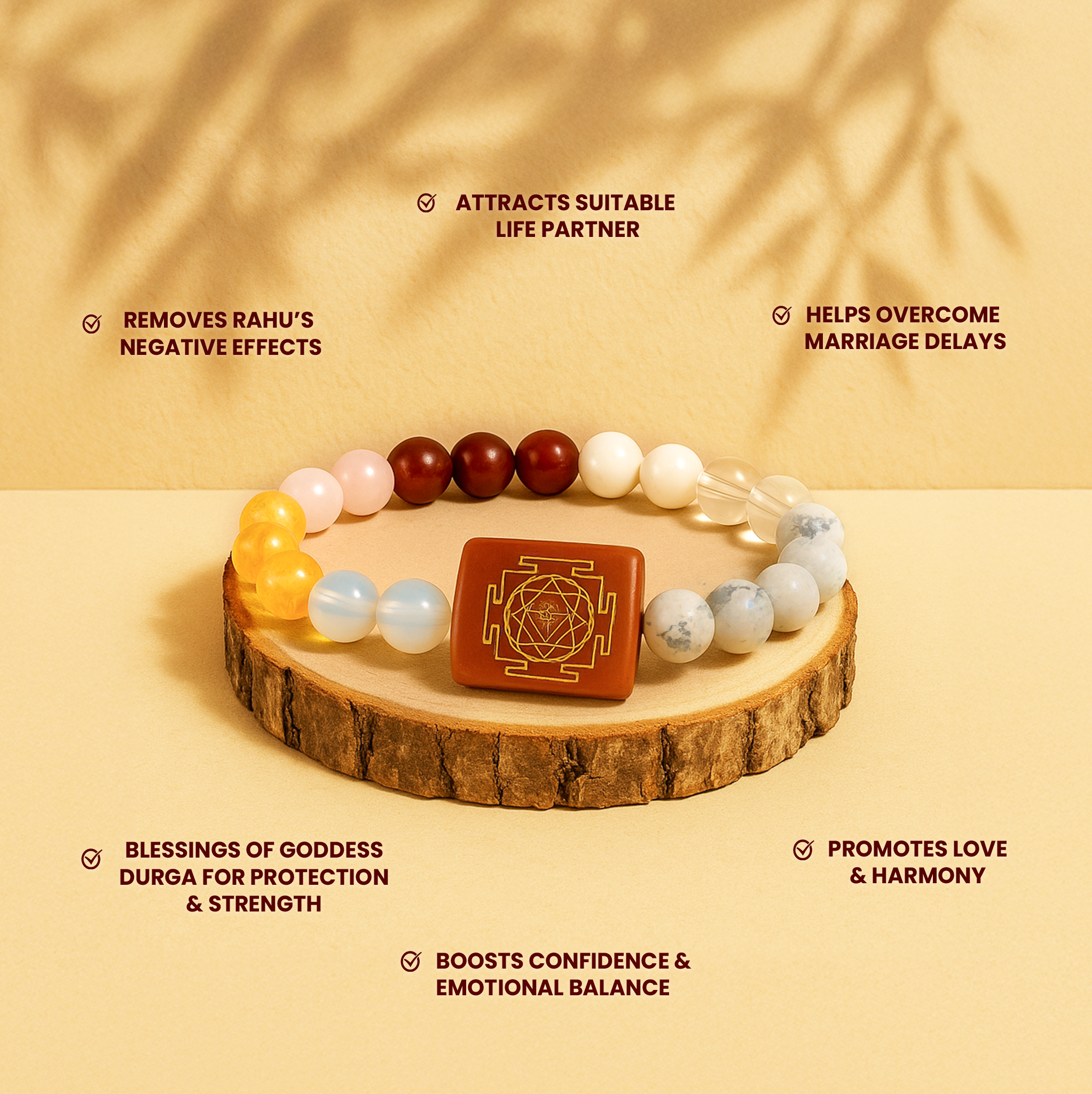 Shighra Vivah Durga Shakti Yantra Bracelet – For Quick Marriage.