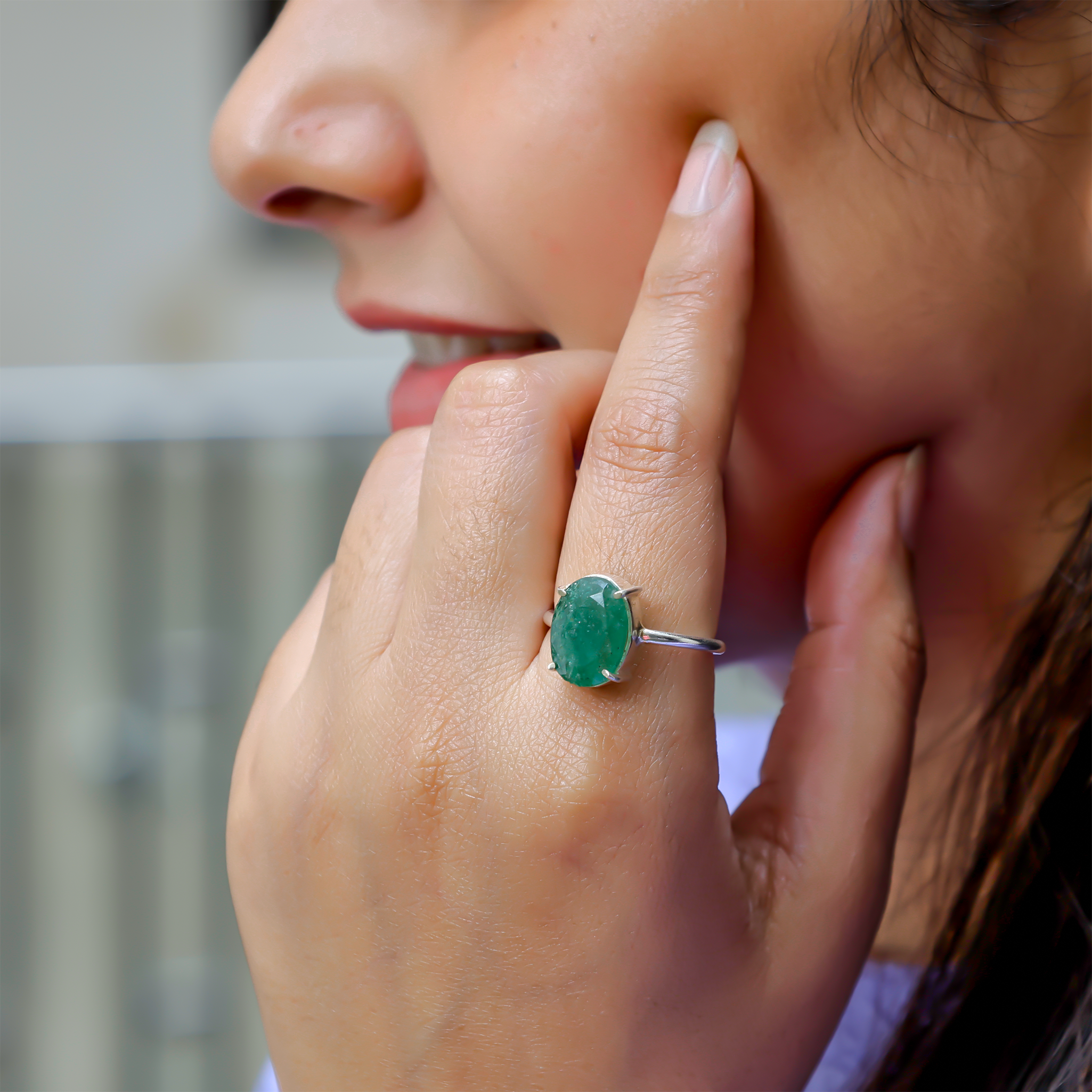 Promotes Wealth Attraction & Money Growth: Green Aventurine Ring