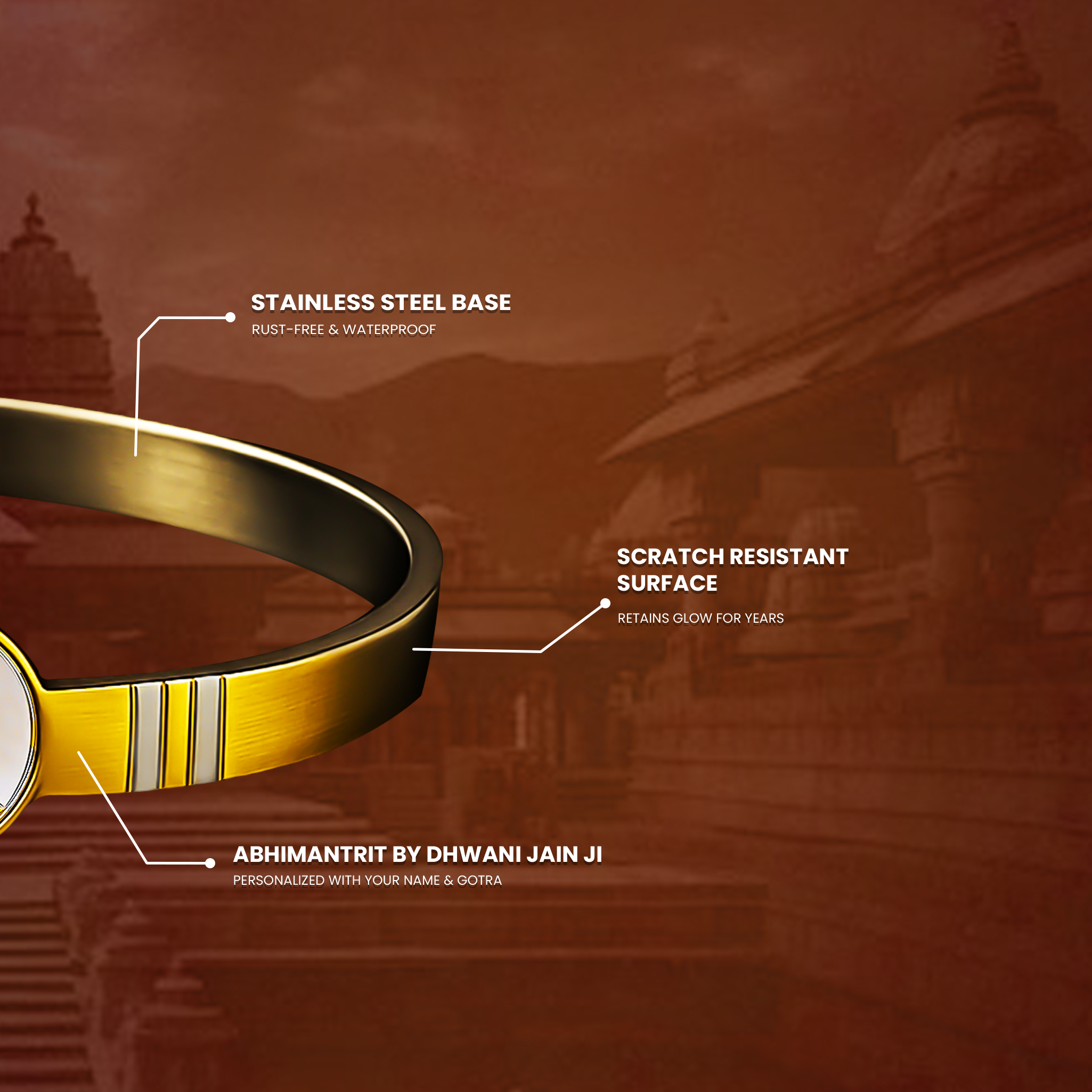 Hanuman Raksha Kada (IGP Gold Plating)