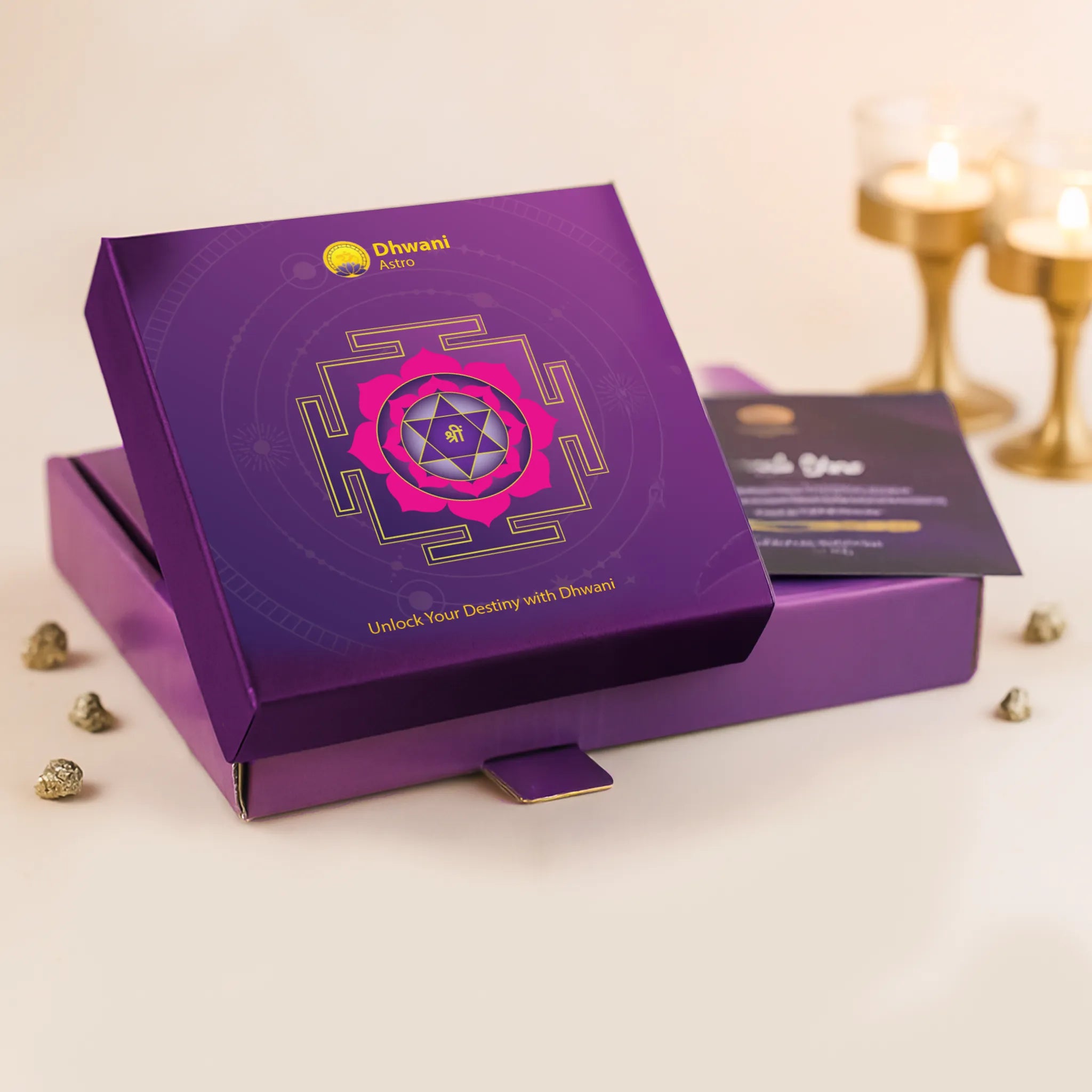 Golden Pyrite Pyramid Thread Bracelet