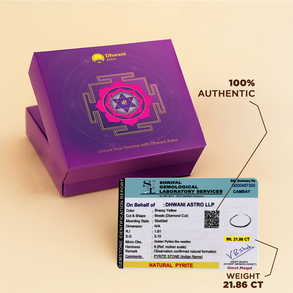 Pyrite Diamond Cut Anklet