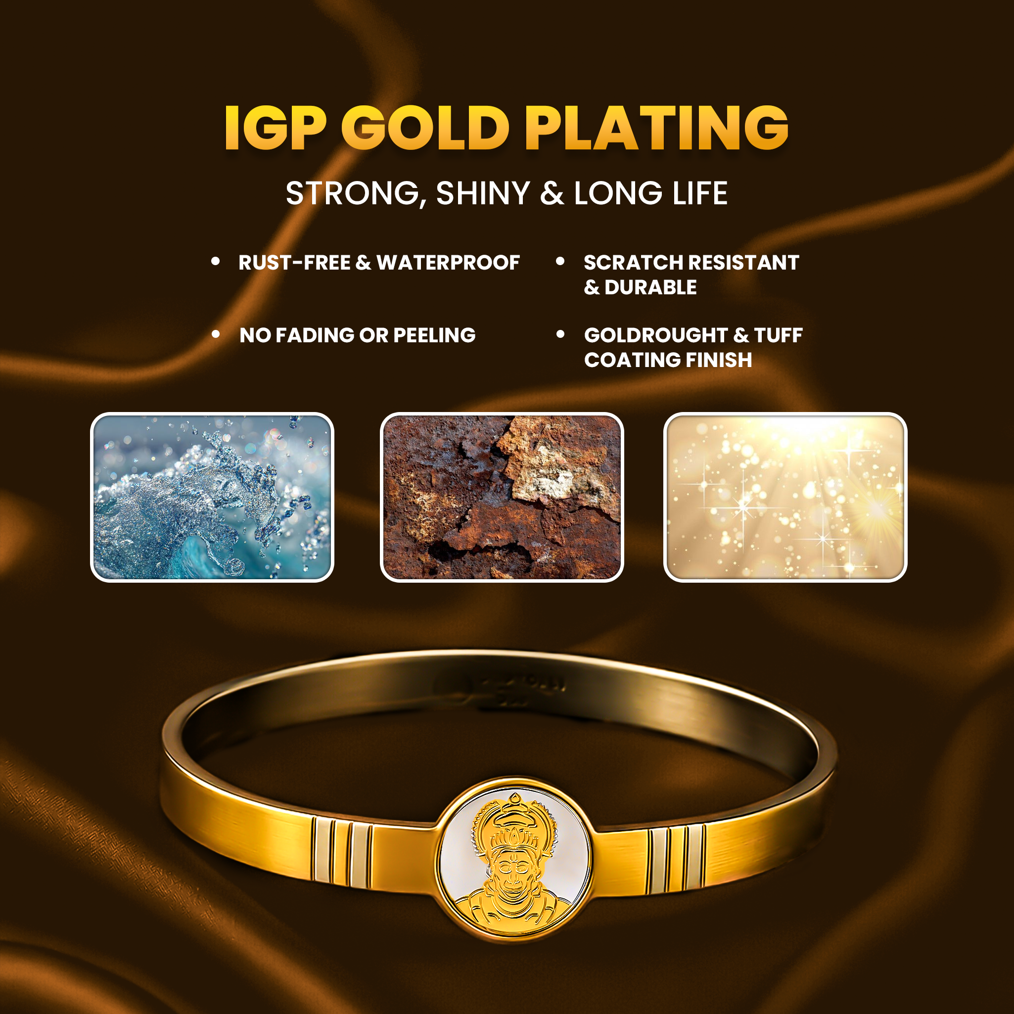Hanuman Raksha Kada (IGP Gold Plating)
