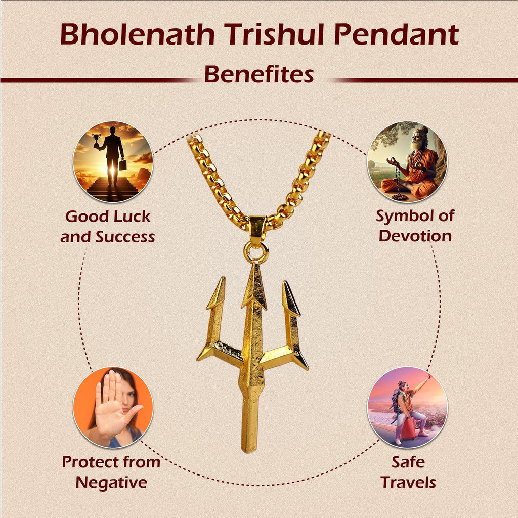 Bholenath Trishul Pendant