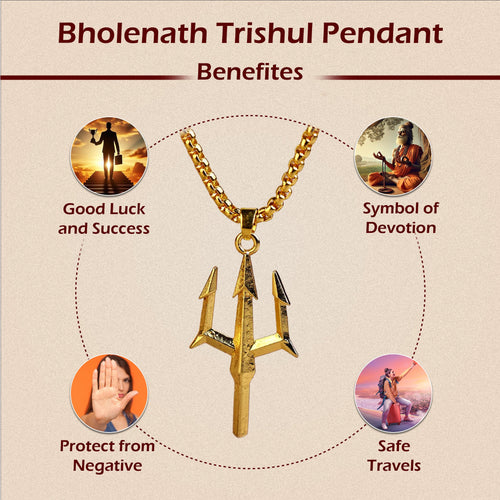 Bholenath Trishul Pendant