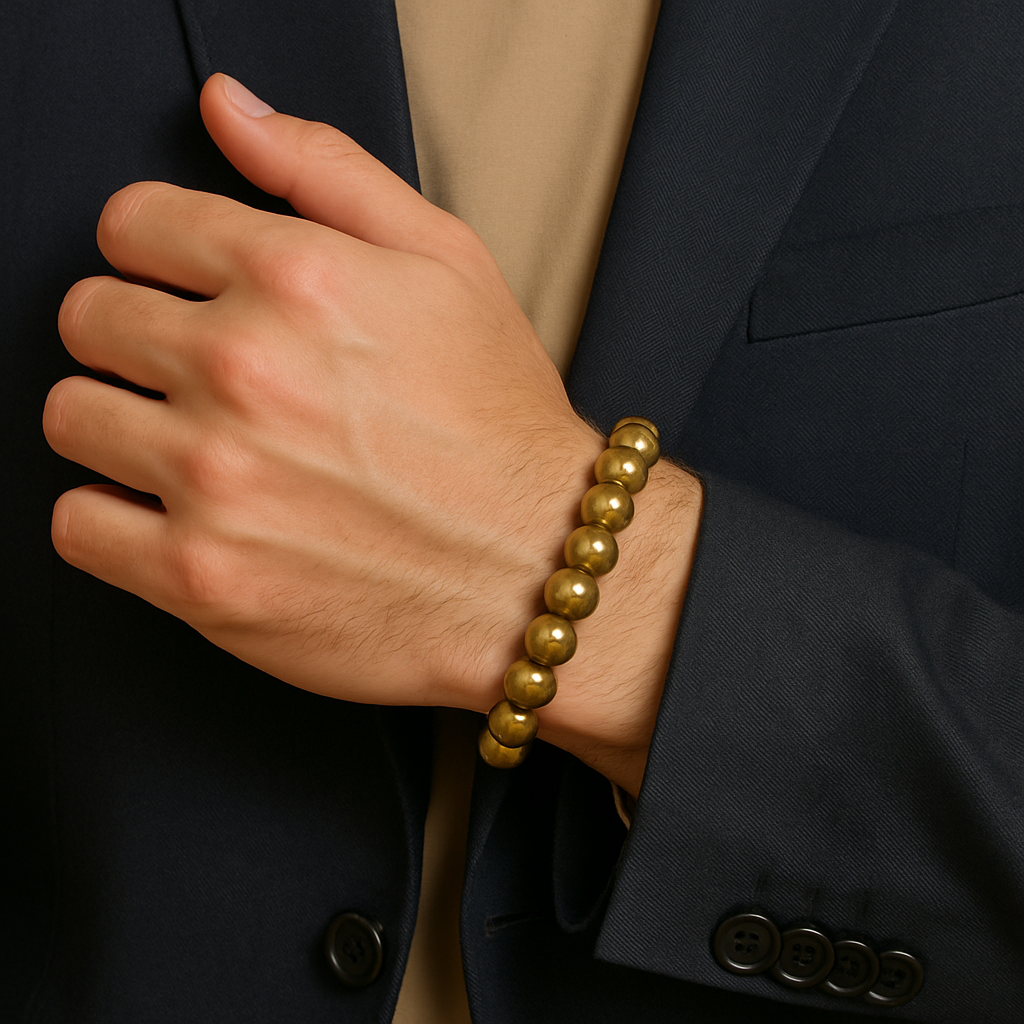 Fame & Fortune Attract: Golden Pyrite Bracelet