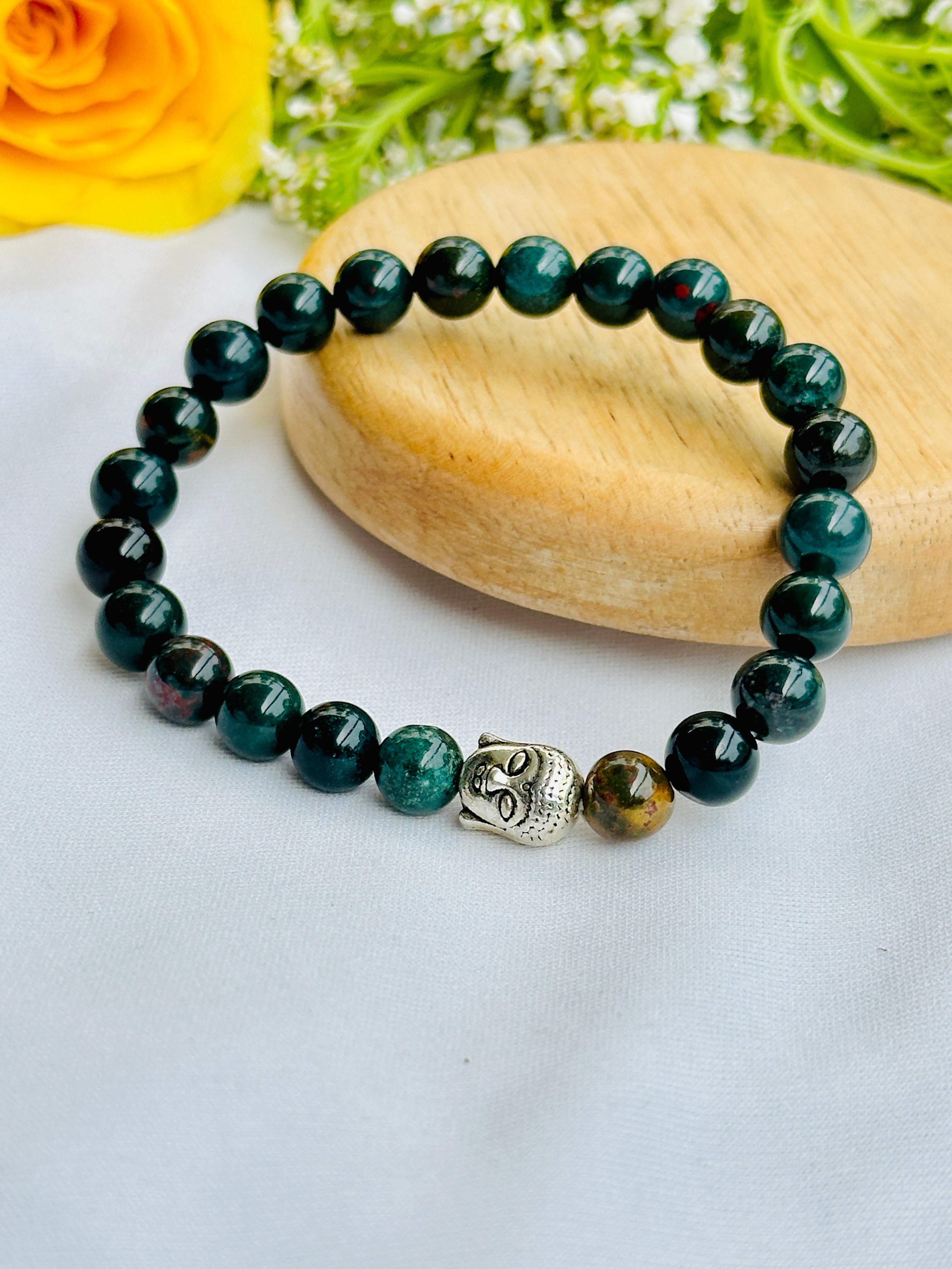 Relief Body Pain (Arthritis Pain) and Improve Immune System: Blood Stone Bracelet