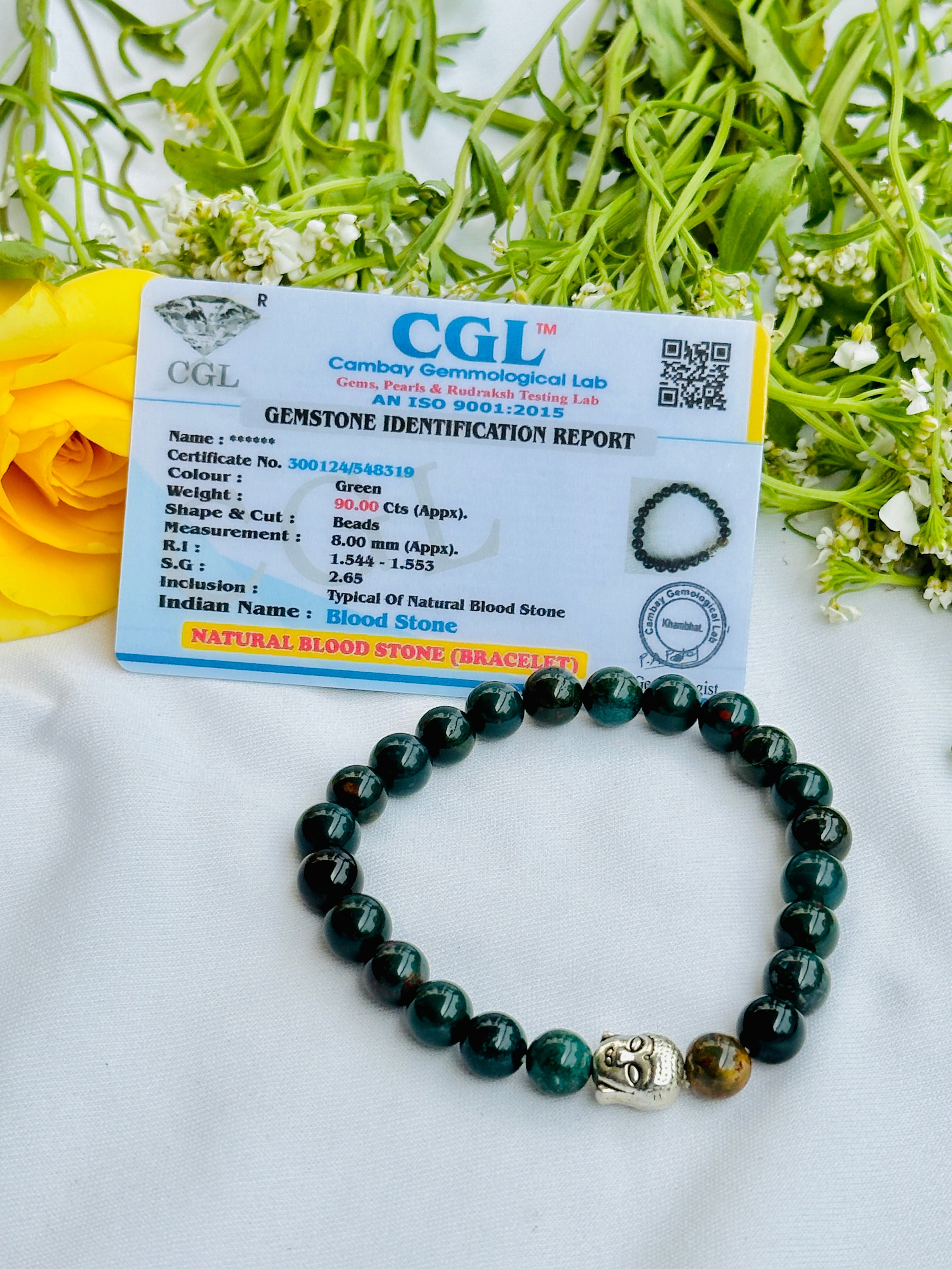 Relief Body Pain (Arthritis Pain) and Improve Immune System: Blood Stone Bracelet