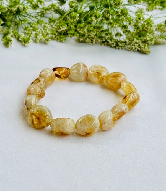 Money and Wealth Attract: Yellow Citrine Tumble Bracelet