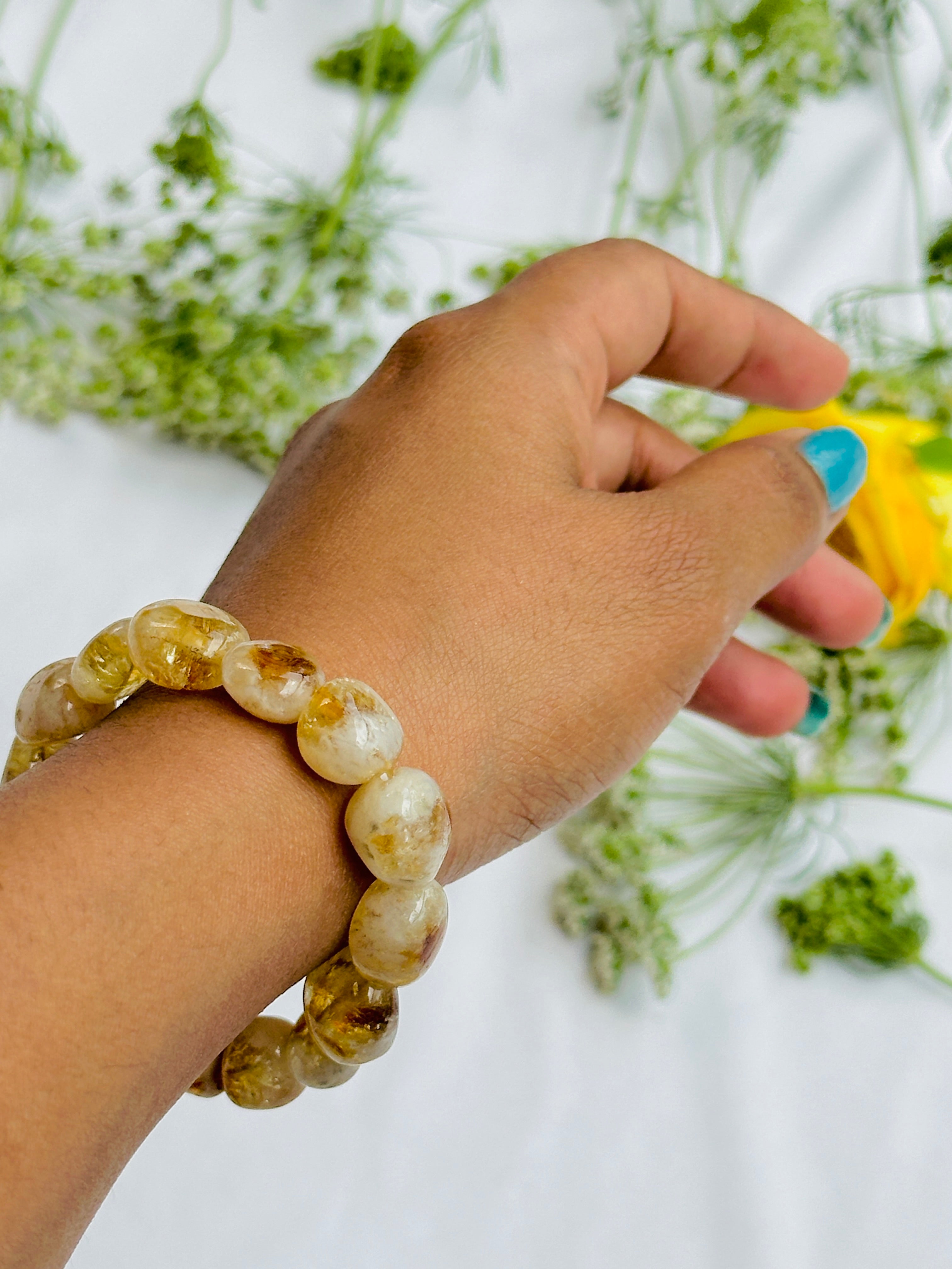 Money and Wealth Attract: Yellow Citrine Tumble Bracelet