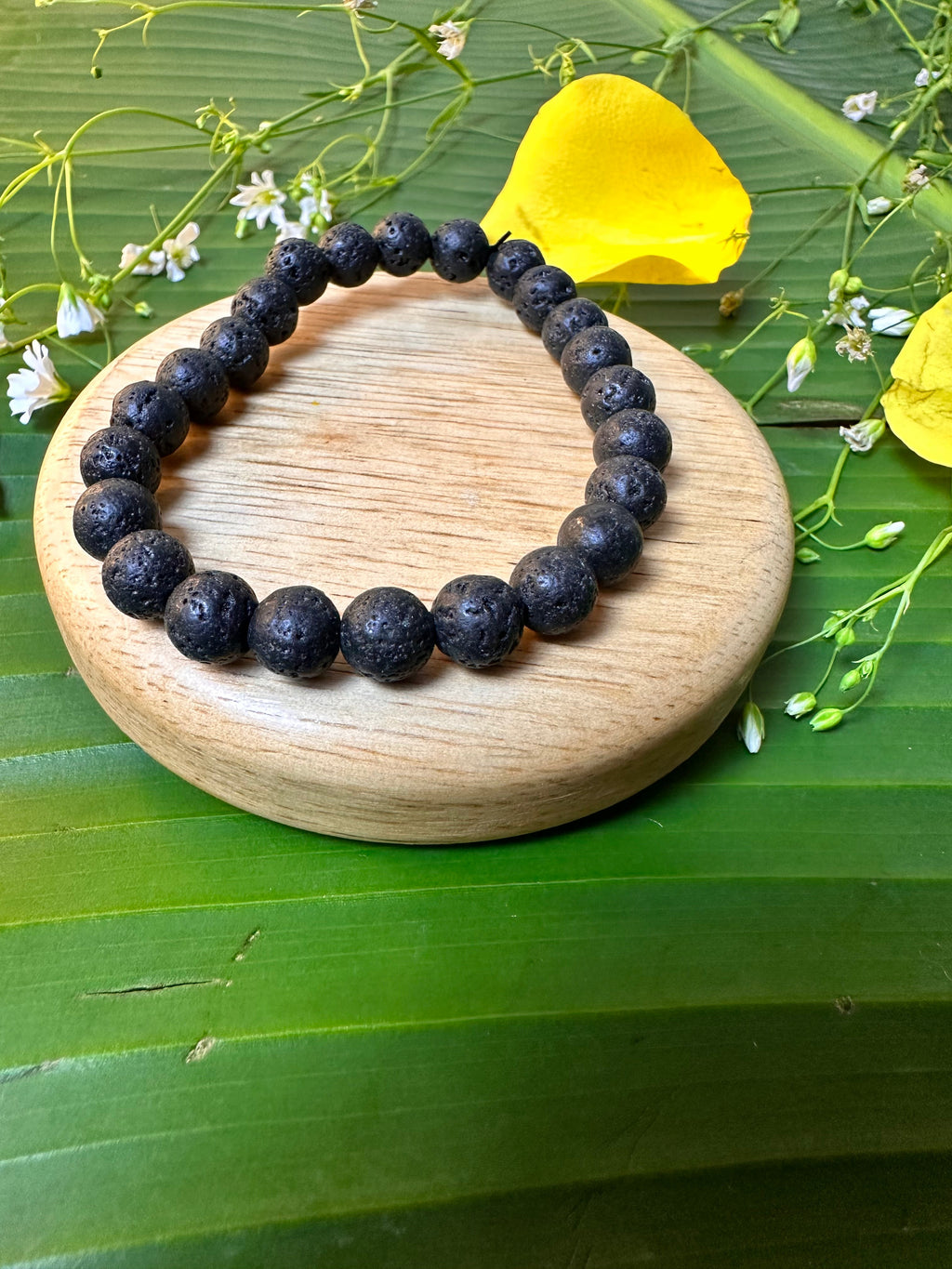 Grounding, Stability and Energy Booster Bracelet: Lava Stone Bracelet