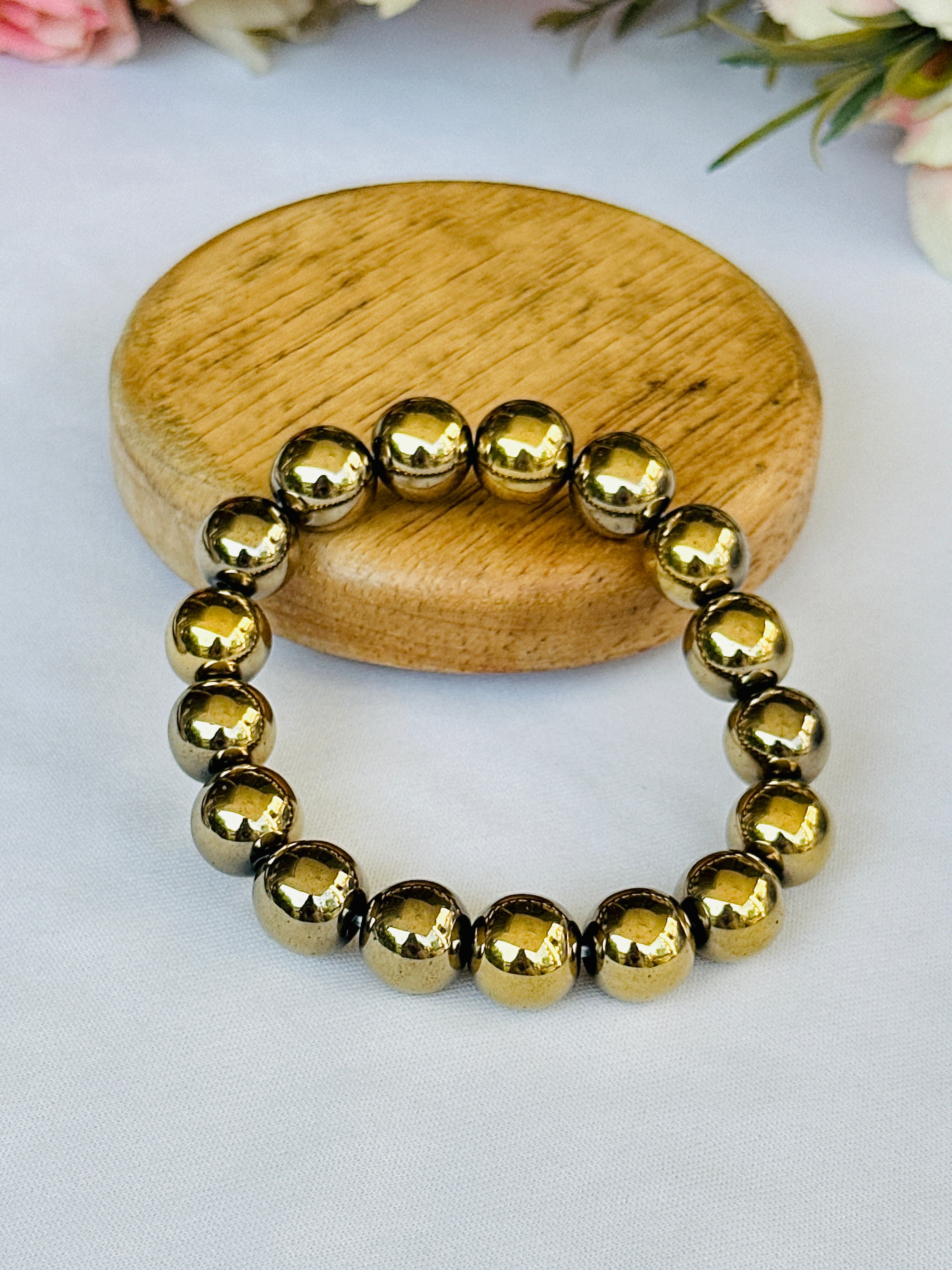 Fame & Fortune Attract: Golden Pyrite Bracelet