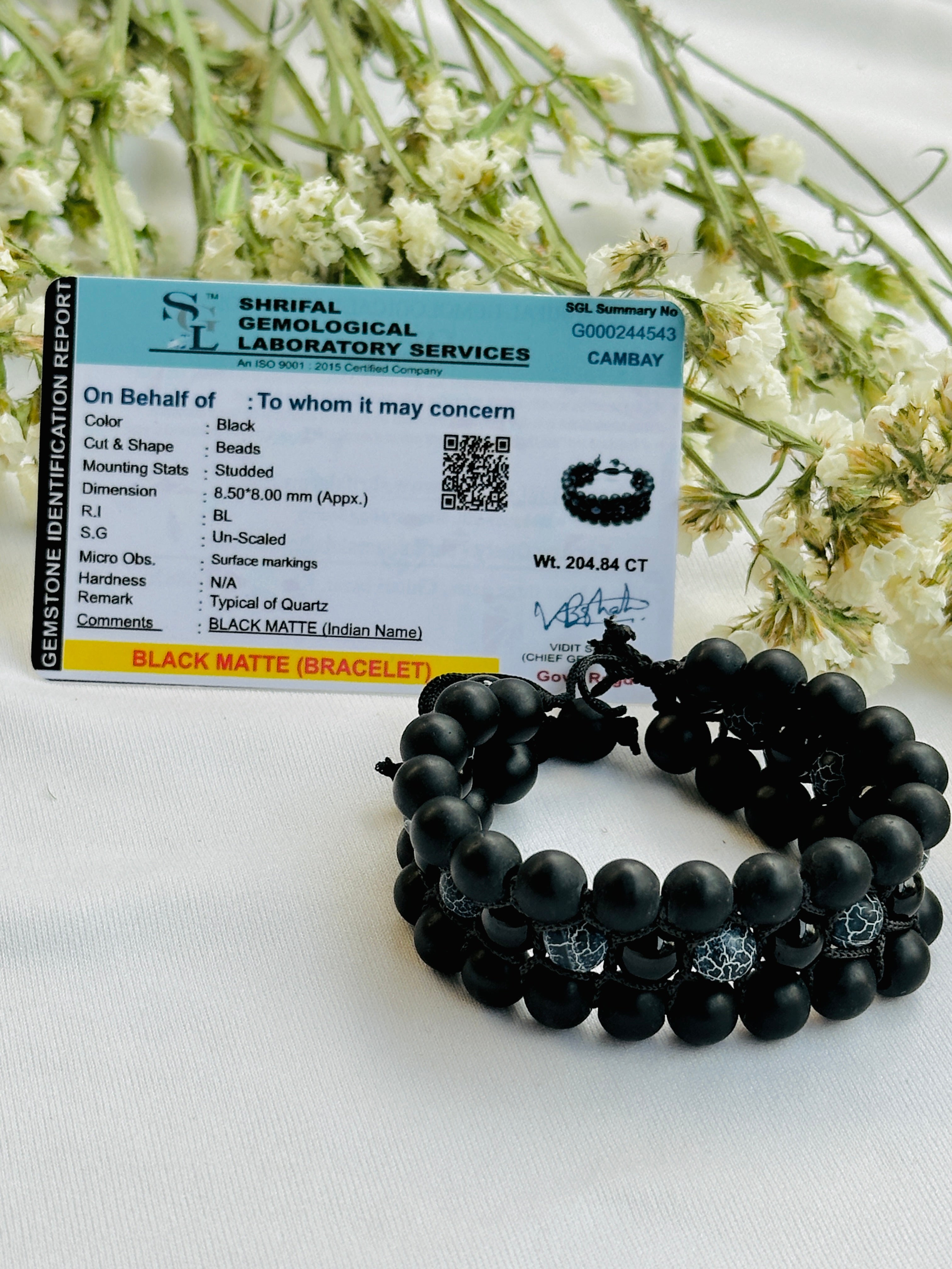 Negative and Evil Protection: Black Onyx Bracelet