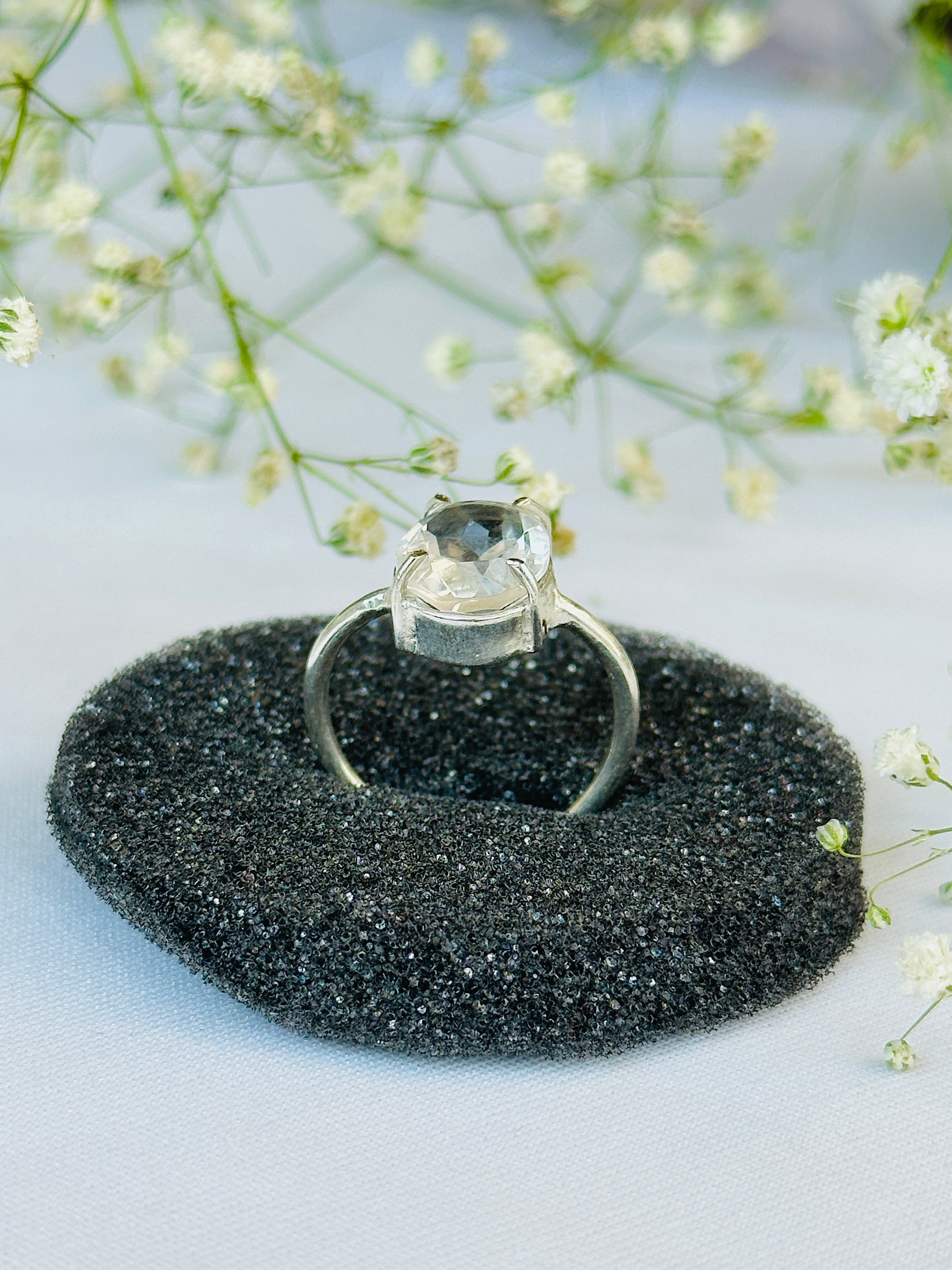 Removes Depression, Anger & Anxiety: Clear Quartz Ring