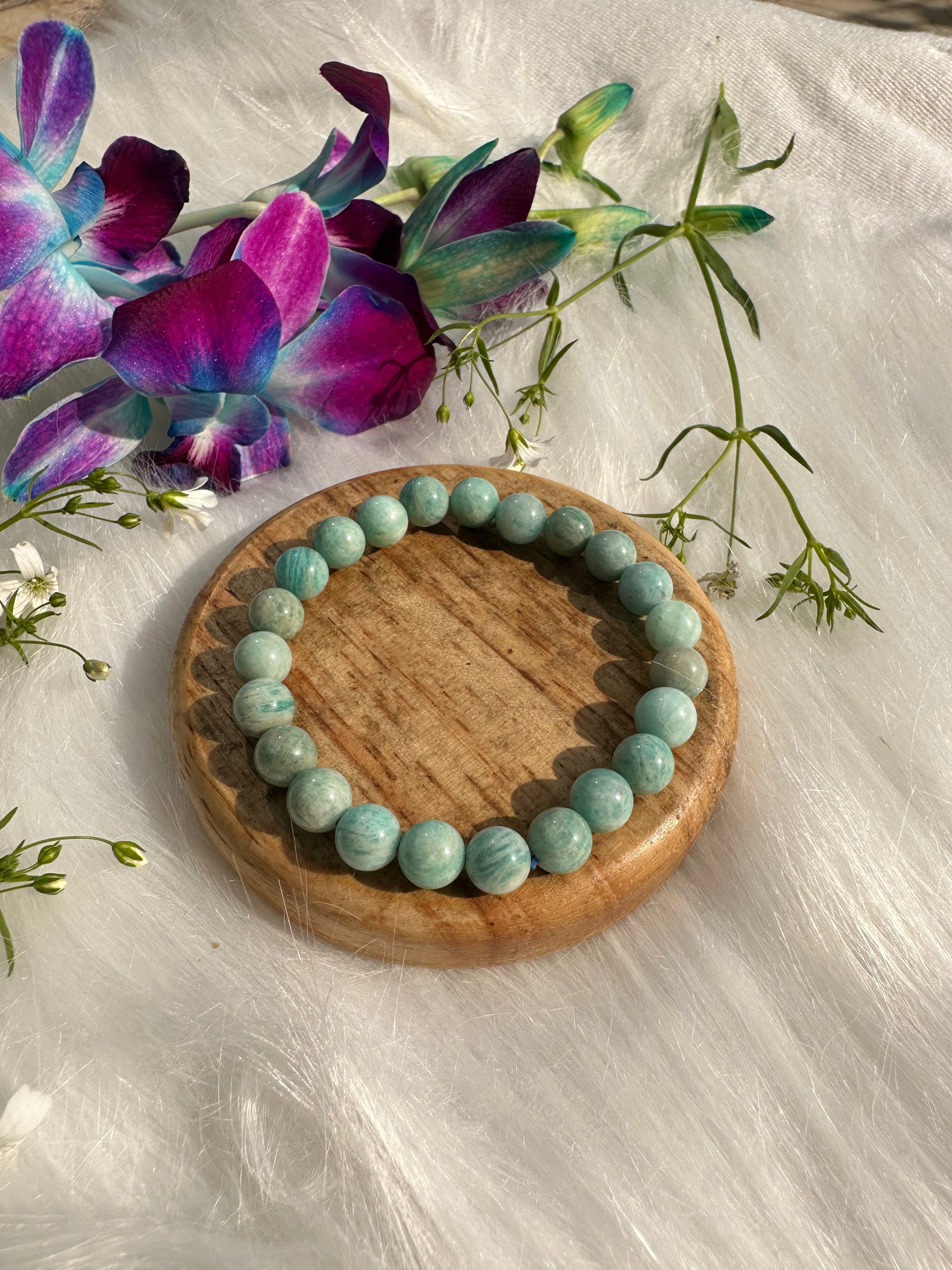 Enhances Love, Calms Your Mind, Beautifies Skin: Amazonite Bracelet