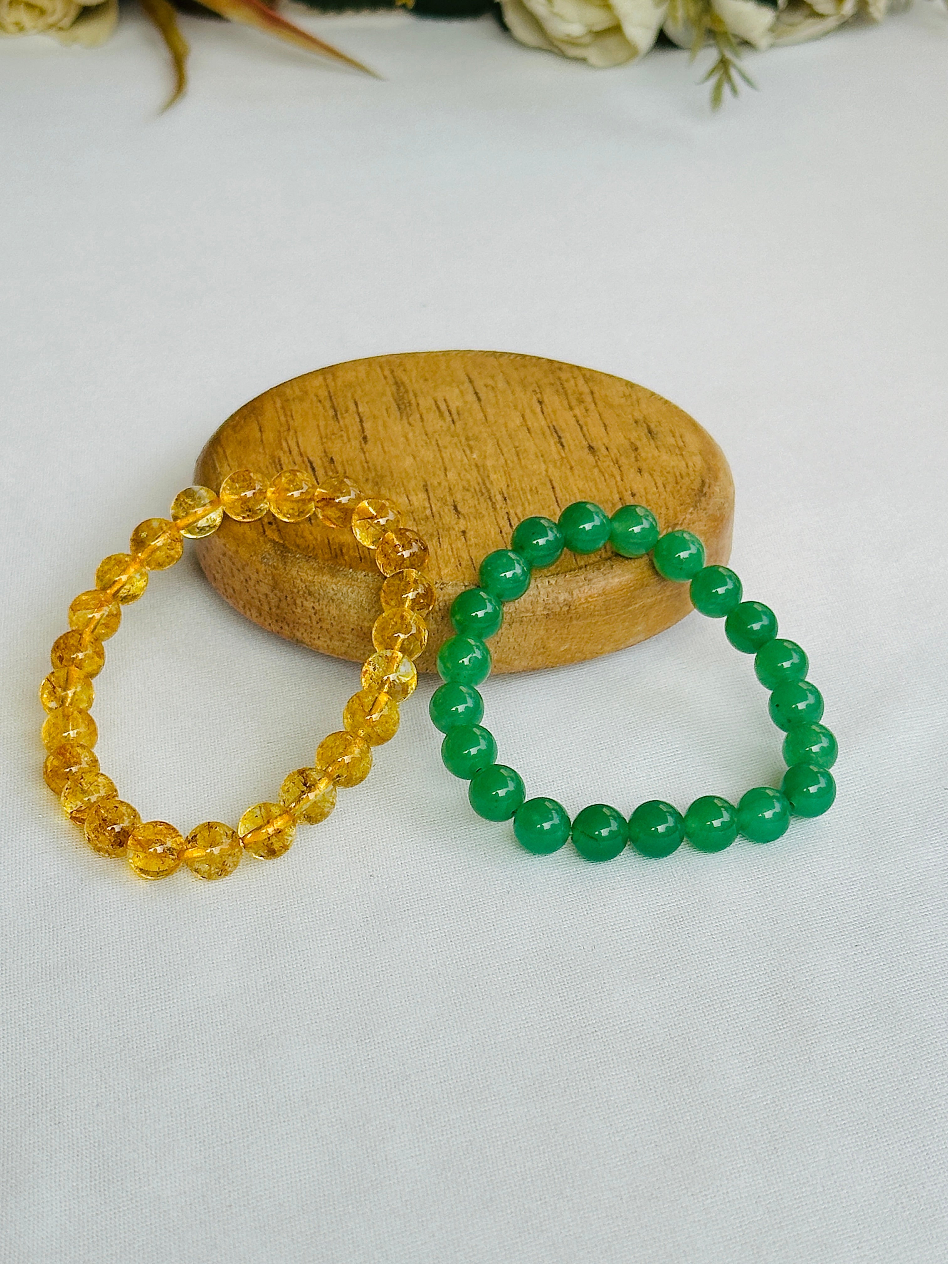 Paisa hi Paisa: Green Aventurine & Yellow Citrine Bracelet
