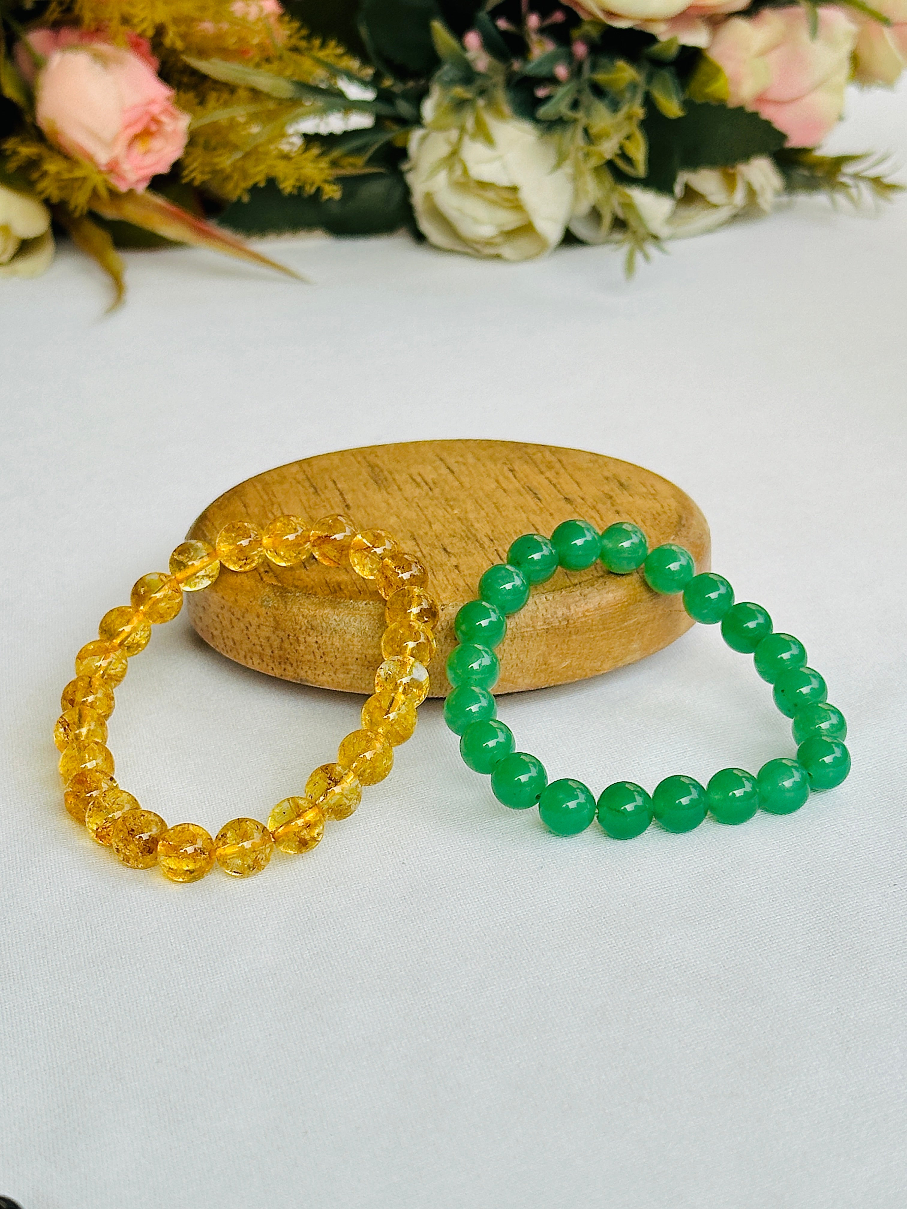 Paisa hi Paisa: Green Aventurine & Yellow Citrine Bracelet