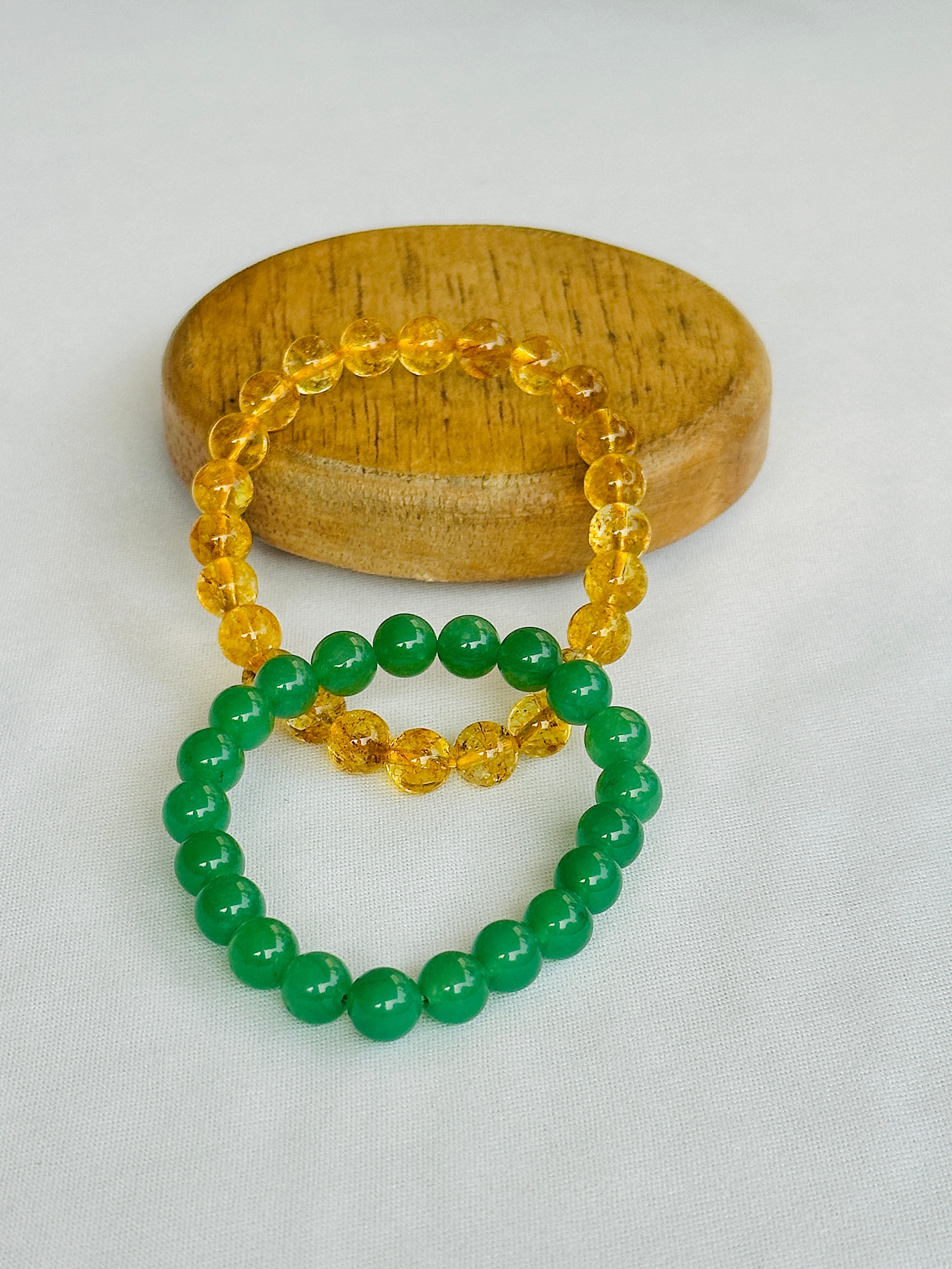 Paisa hi Paisa: Green Aventurine & Yellow Citrine Bracelet