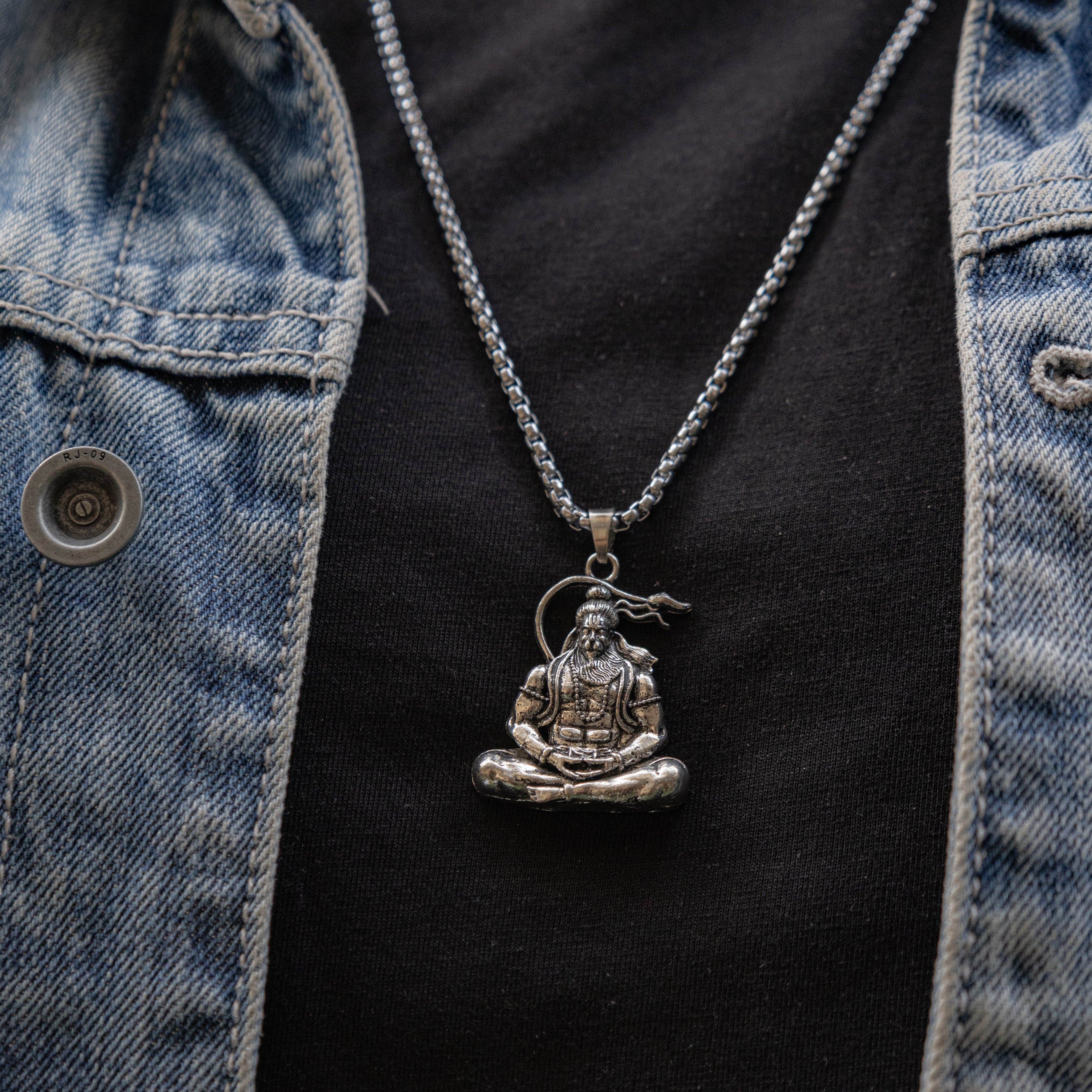 Meditating Hanuman Ji Pendant