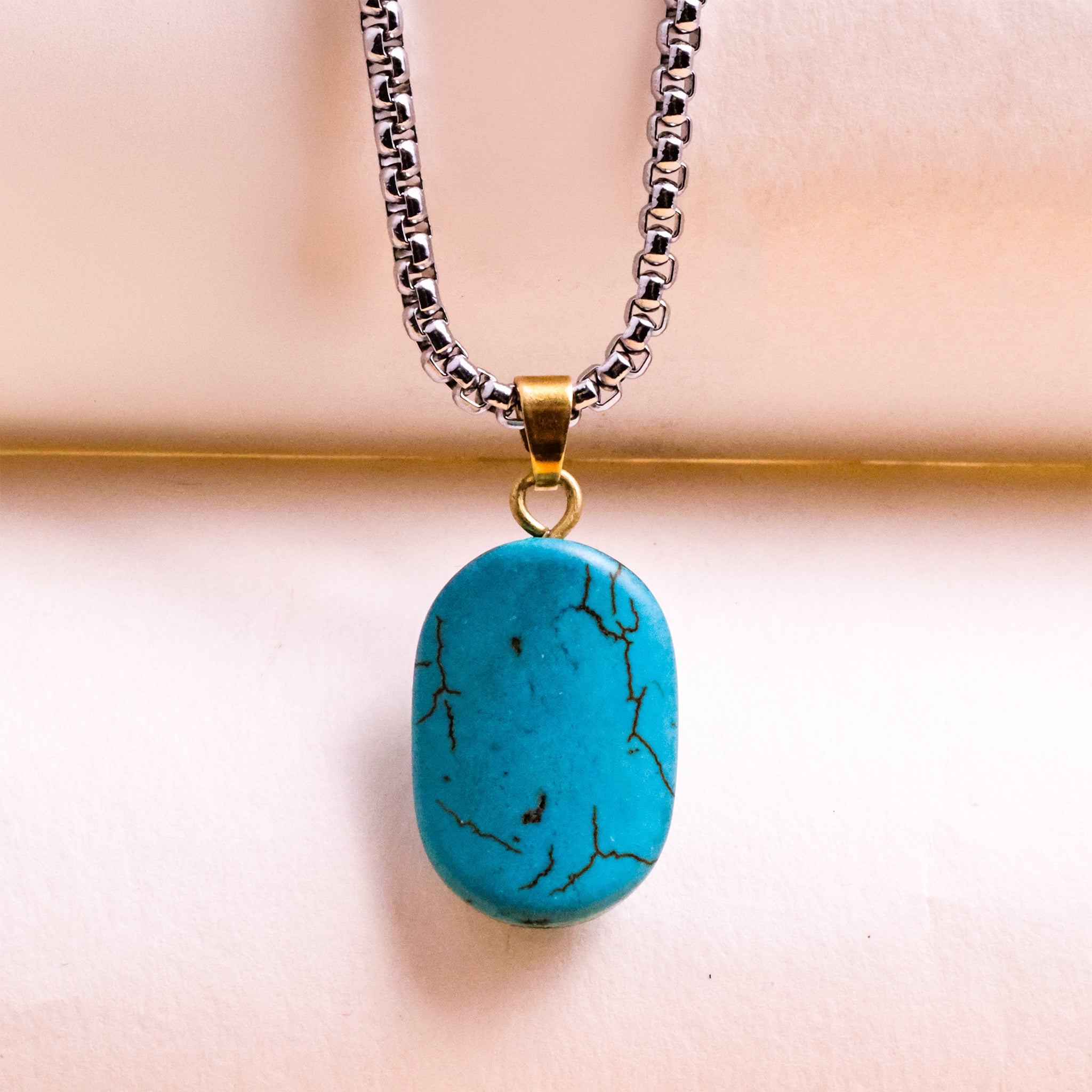 Natural Firoza Pendant