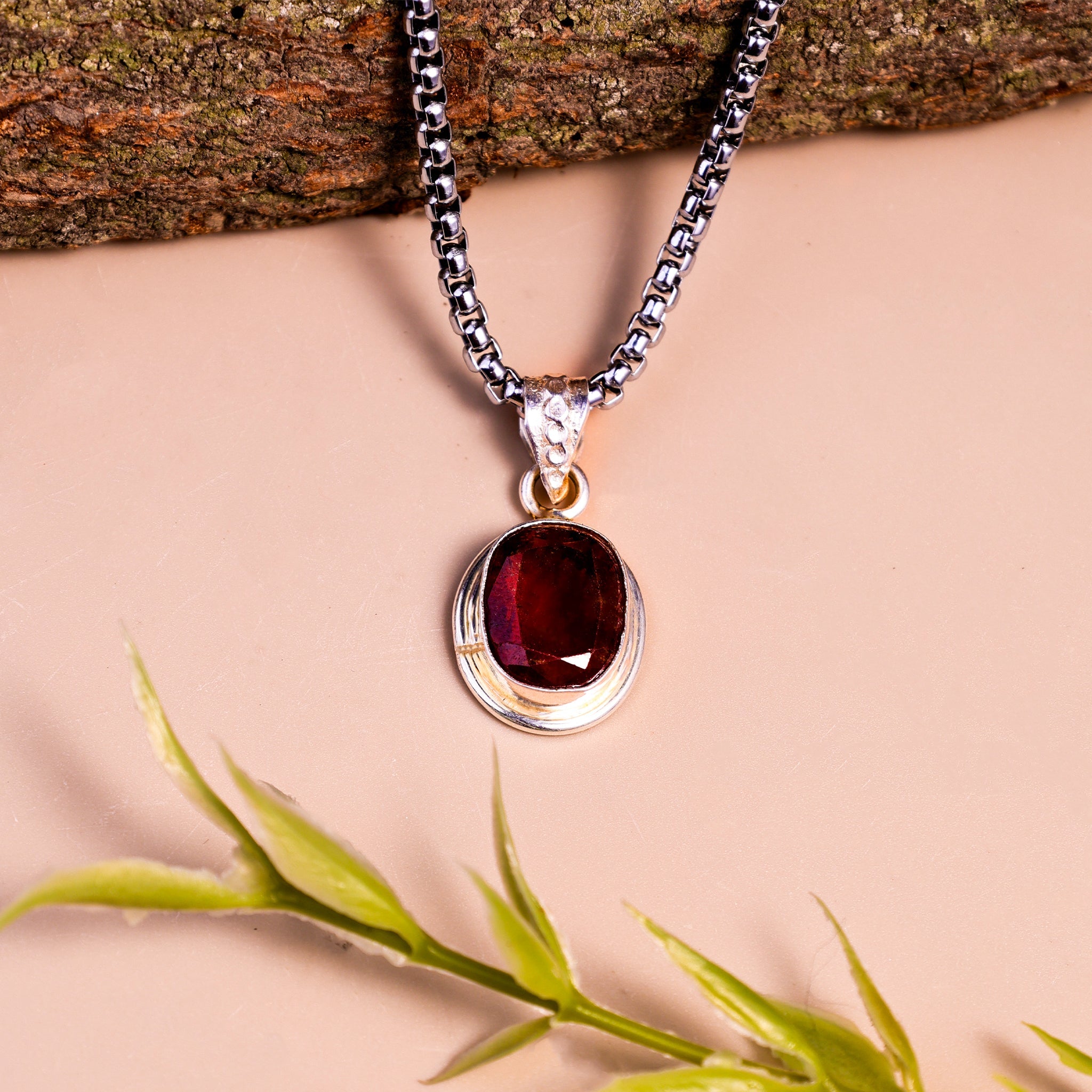 Rahu Hessonite Pendant