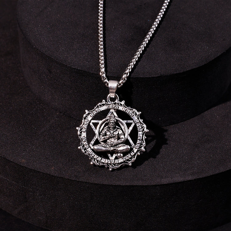 IGP Plating Meditating Hanuman Ji Pendant