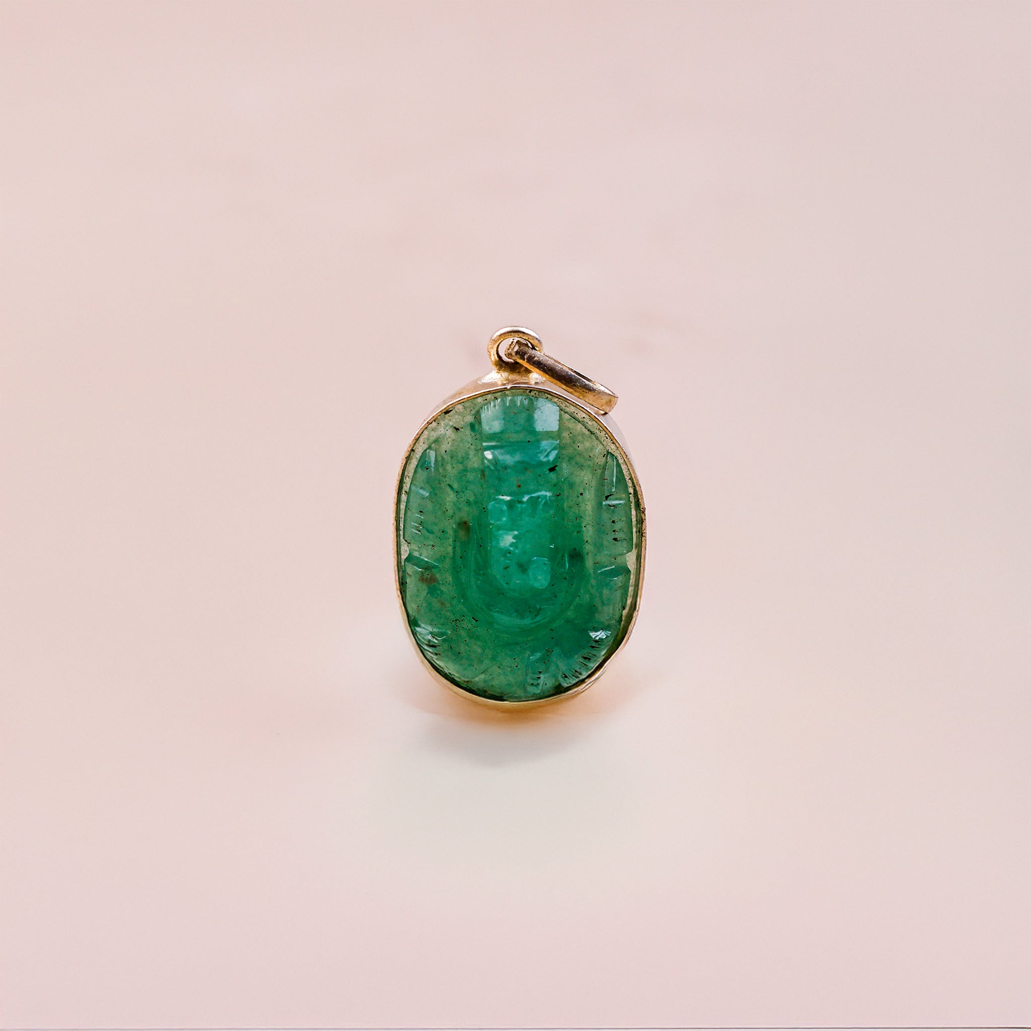 Green Aventurine Ganesha Pendant