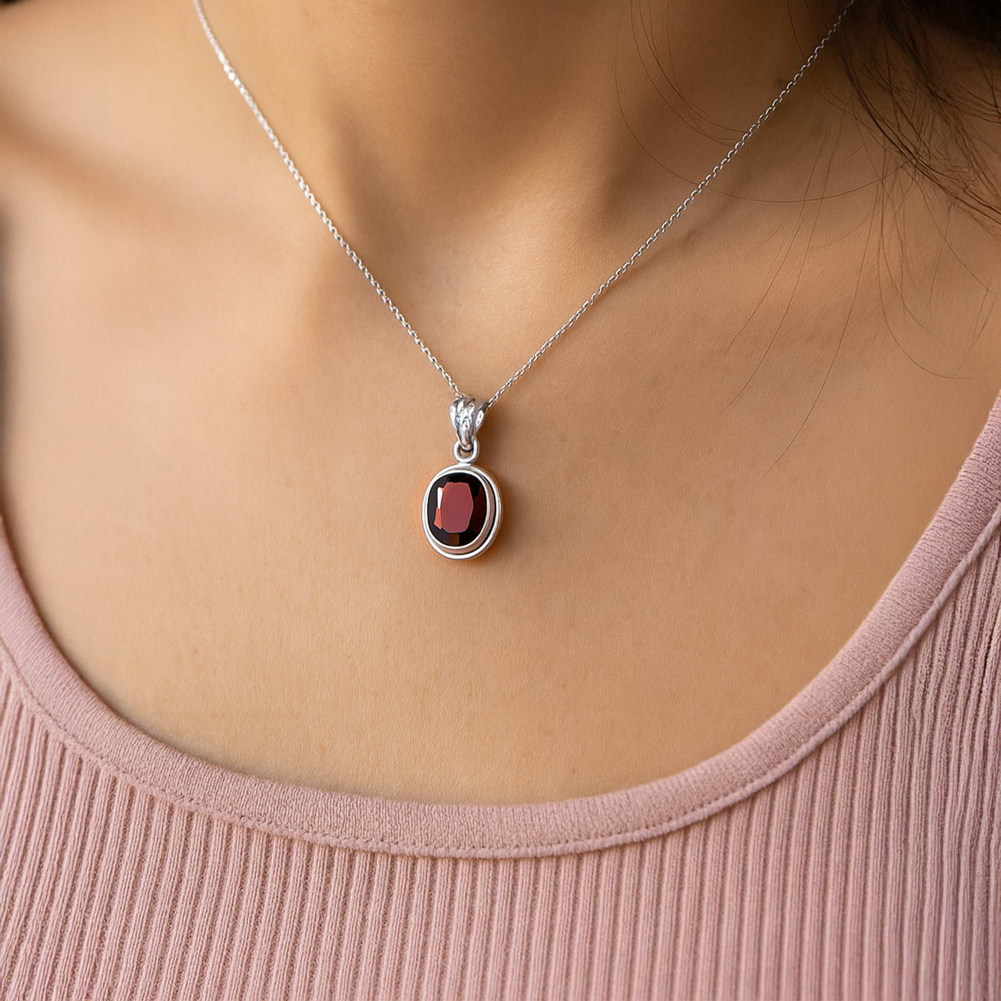 Rahu Hessonite Pendant