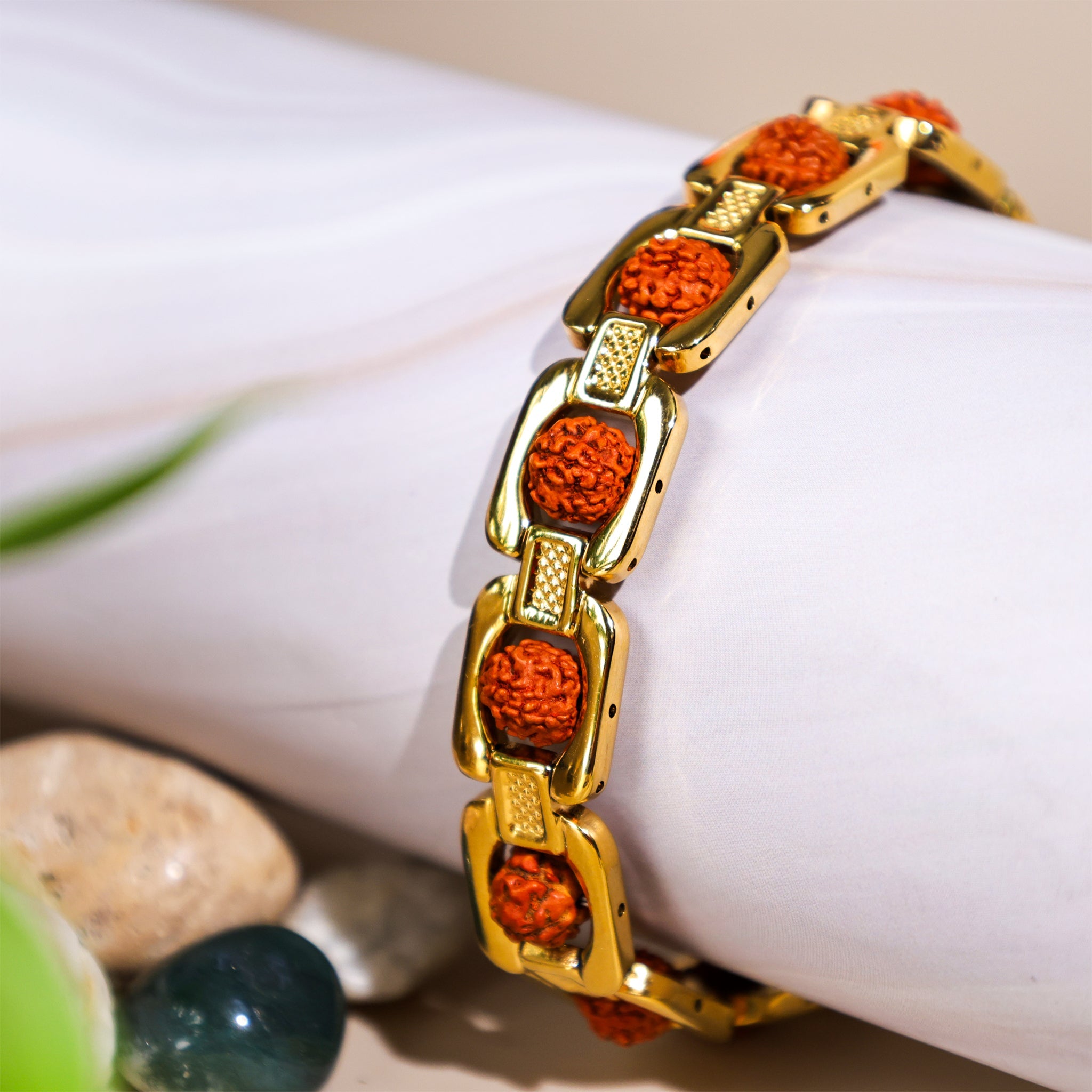 Rudraksha Bracelet (IGP Gold Plating)