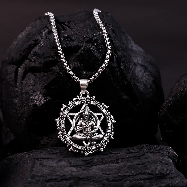 IGP Plating Meditating Hanuman Ji Pendant