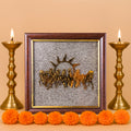 7 Horses Raw Pyrite Frame