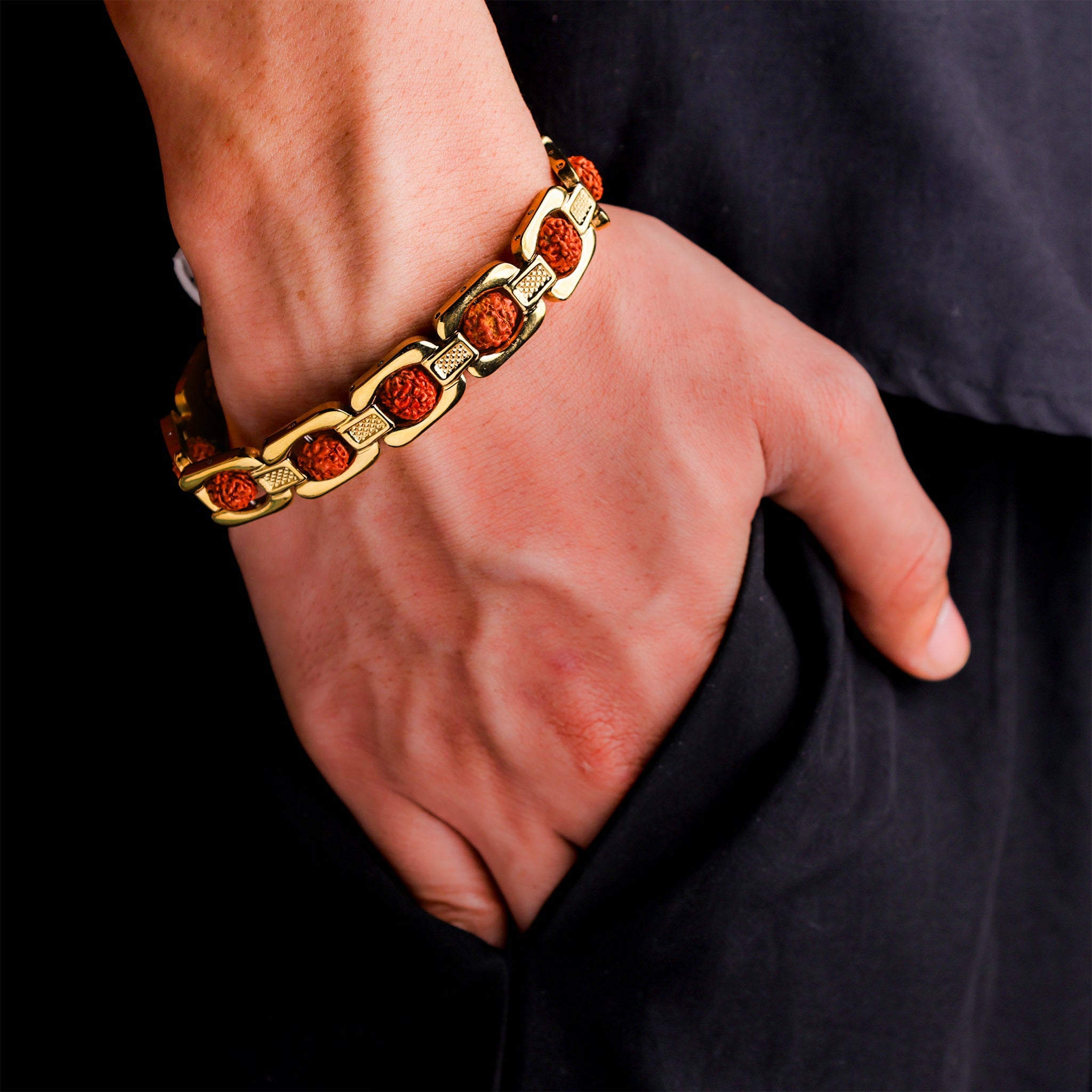 Rudraksha Bracelet (IGP Gold Plating)