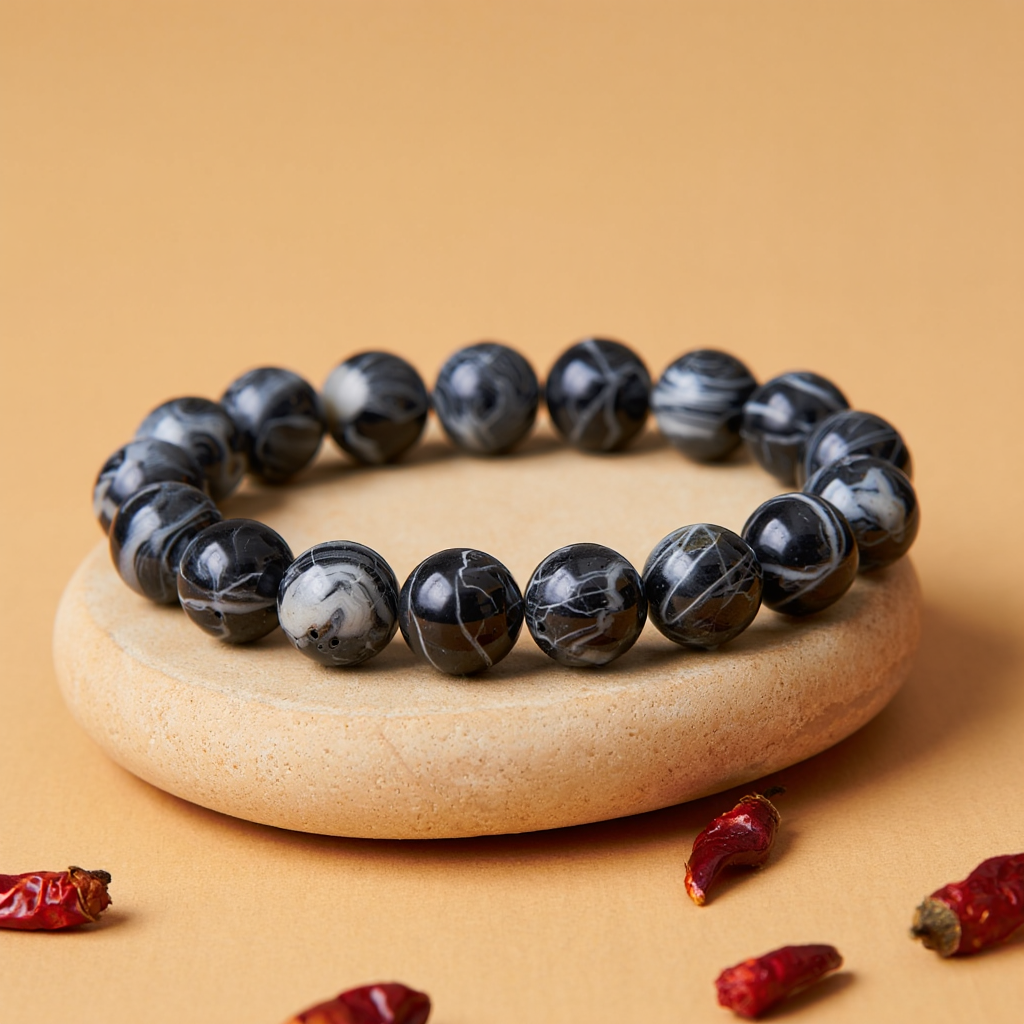 Negative Energy & Tantra Mantra Protection: Black Sulemani Bracelet