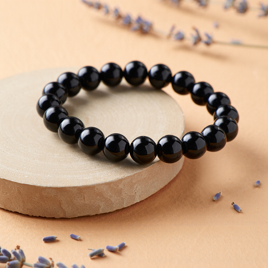 Protect from Psyhic attacks & Negative Engery: Black Tourmaline Bracelet