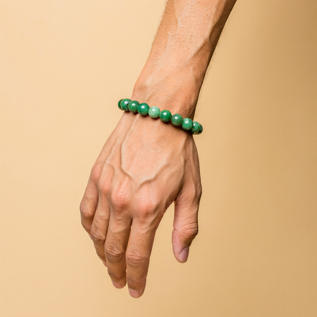 Promotes Wealth Attraction & Money Growth: Green Aventurine Bracelet