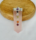 Improve Love, Relationship & Emotional Connection: Rose Quartz Seven Chakra Pendant