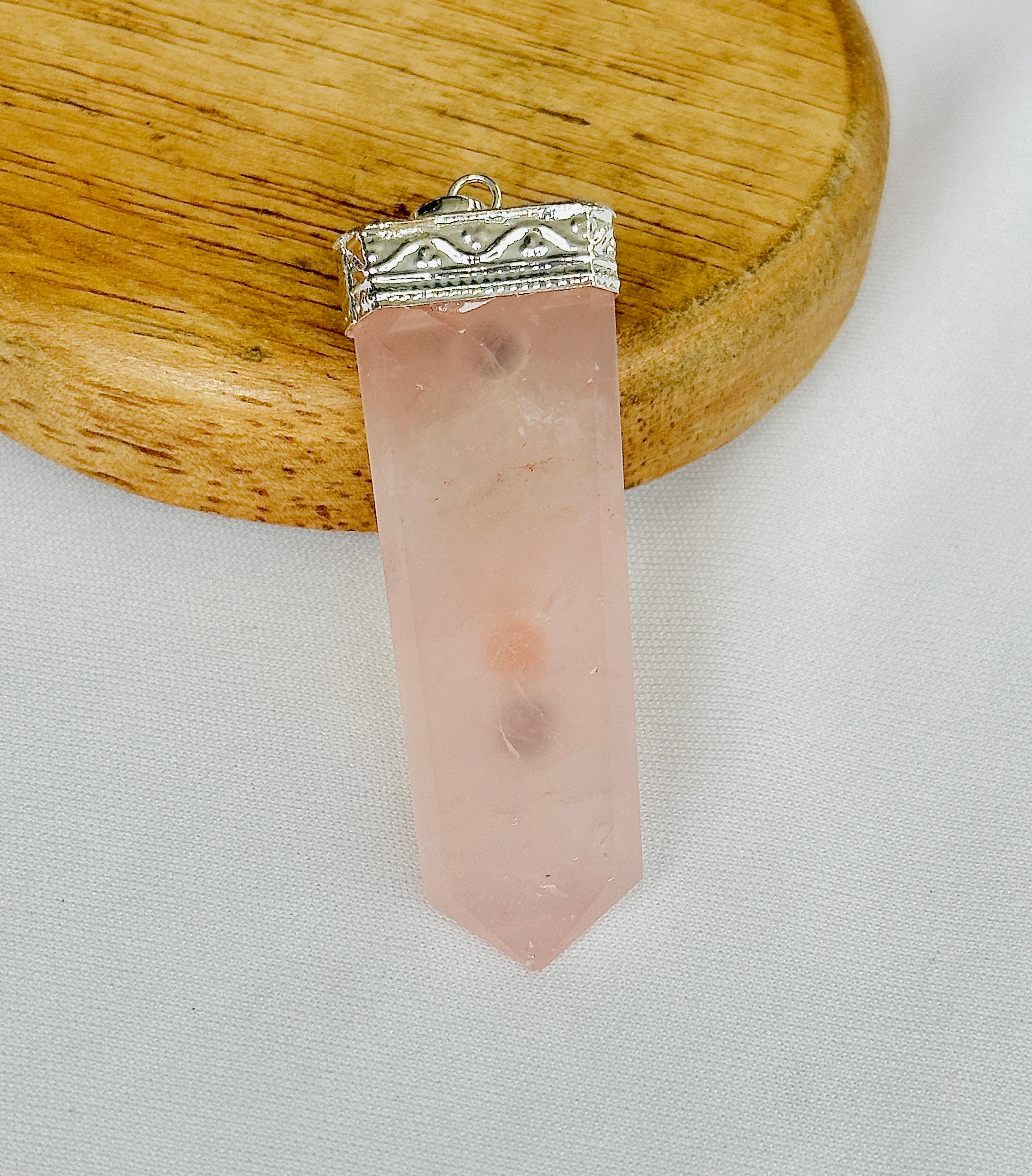 Improve Love, Relationship & Emotional Connection: Rose Quartz Seven Chakra Pendant